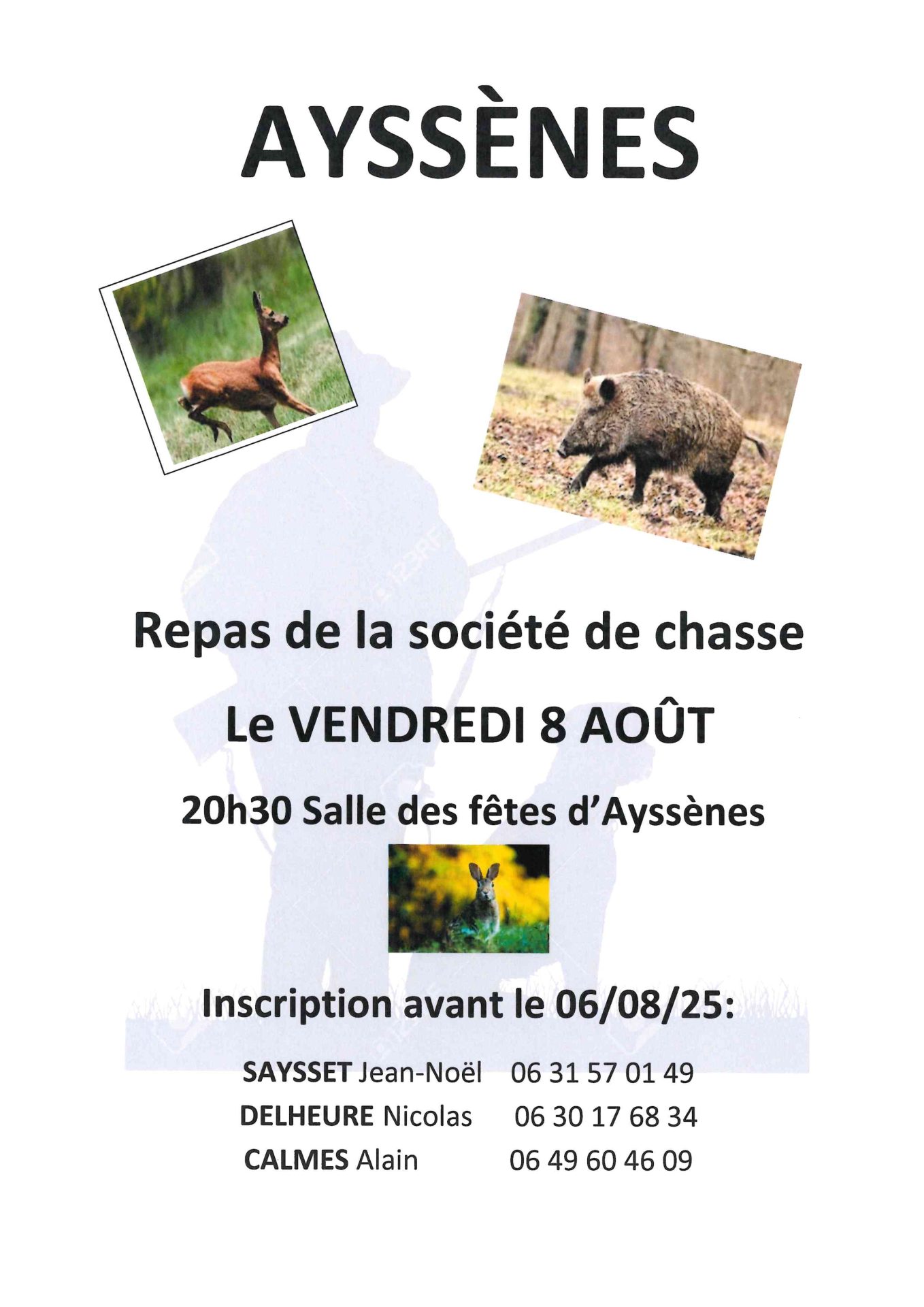 Lire la suite à propos de l’article Repas de la Chasse
